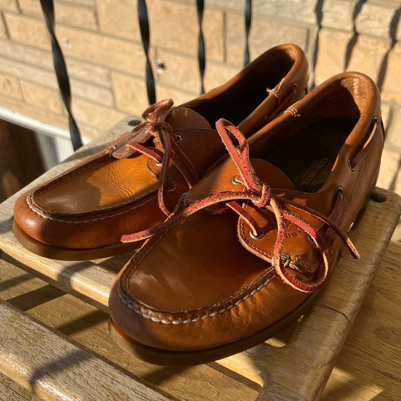 Land Rover 2 Eye Genuine Handsewn Men’s Boat Shoes Size 9 - Picture 2 of 11